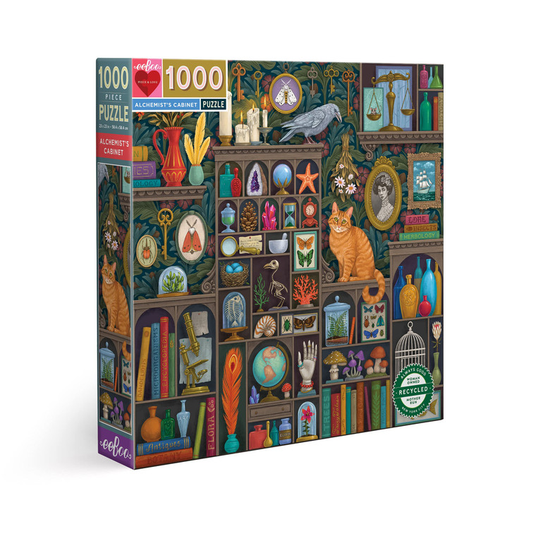 eeBoo Piece and Love Alchemist Cabinet-  1000 Piece Jigsaw Puzzle